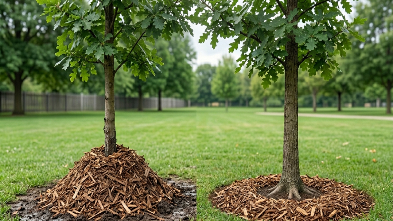 A picture comparing two trees